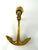 Mid 20th Century Solid Brass Nautical Anchor Candlestick Holder For Sale - Image 9 of 9