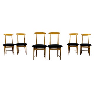 Dining Chairs by Bernard Malendowicz, 1960s, Set of 6 For Sale