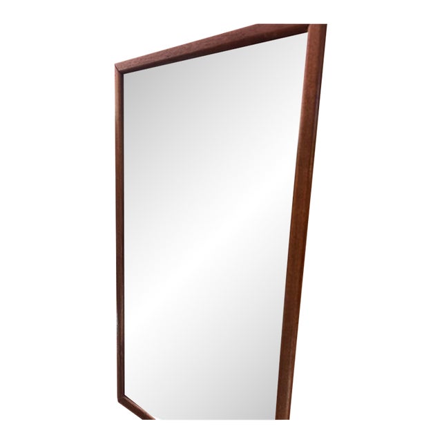 Vintage Rattan & Bamboo Mat Wall Mirror — Tropical Euro Statement Piece For Sale