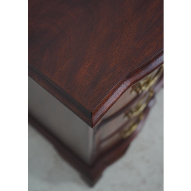 Brown Henkel Harris Spnea Blockfront Mahogany Chest For Sale - Image 8 of 12