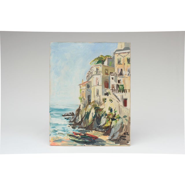 Minori, Italy, 1962, Oil on Canvas For Sale - Image 14 of 14