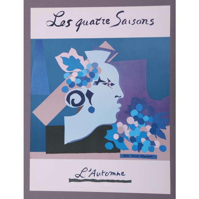 The Four Seasons Posters from Yves Saint Laurent 1983, Set of 4 For Sale - Image 11 of 14