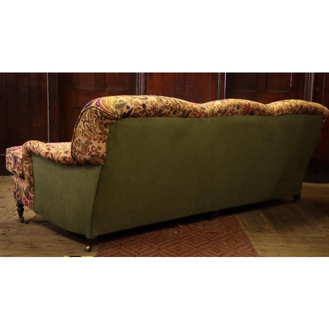 Three-Seater Standard Sofa with Embroidered Paisley, 2010s For Sale - Image 11 of 16
