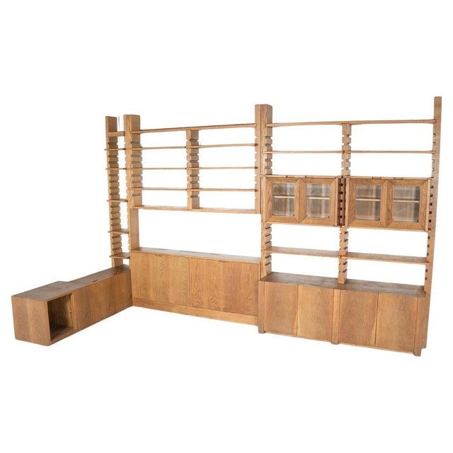 Large Bookshelf with Bench attributed to Guiseppe Rivadossi for Officina Rivadossi, Italy, 1970s For Sale - Image 18 of 18