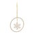 Contemporary Jeweled Metal Hanging Snowflake Ornament (Set of 12) For Sale - Image 3 of 5