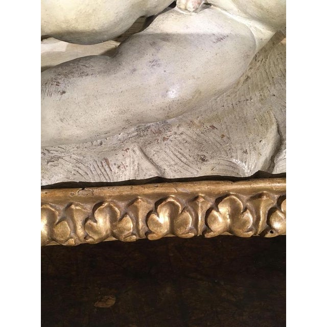 Memento Mori Child Skull Figure Sculpture, Faux White Marble, Late 17th Century For Sale - Image 10 of 17