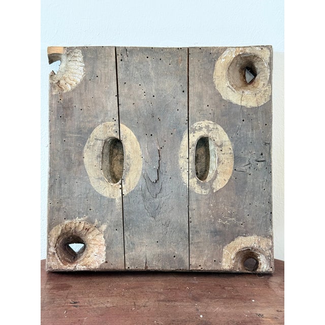 Set of Three 19th Century Numbered Wallpaper Printing Blocks, Victorian For Sale - Image 4 of 12