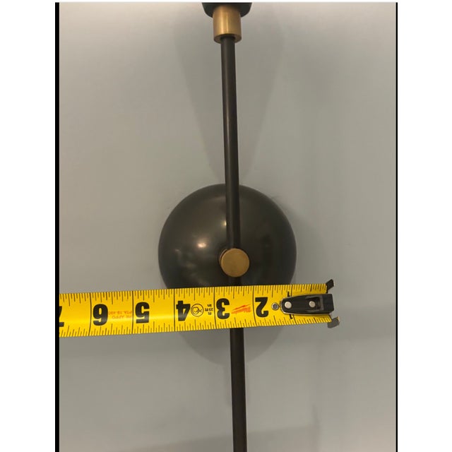 Apparatus Studio Blackened Brass Triad 2 Wall Sconces - a Pair For Sale - Image 11 of 16