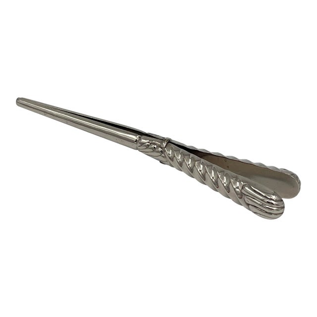 Vintage Silverplate Glove Stretcher Tong Style For Sale
