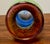 Glass Vintage Flux Studio Glass Vase, Cobalt to Amber Fade For Sale - Image 7 of 11