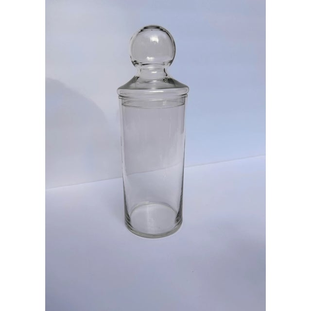 Apothecary Clear Glass Cylinder Jar For Sale - Image 6 of 6