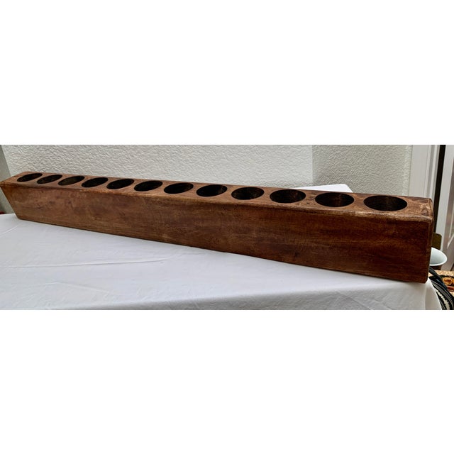 Large Wood Vintage Sugar Mold Vessel With Twelve Holes Chairish