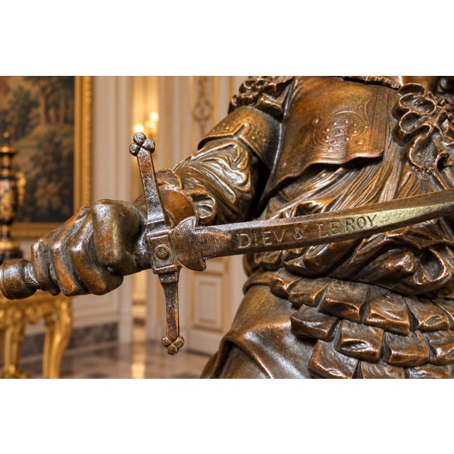 Late 19c Artisan Baroque Spelter Don Juan Statue For Sale - Image 17 of 18
