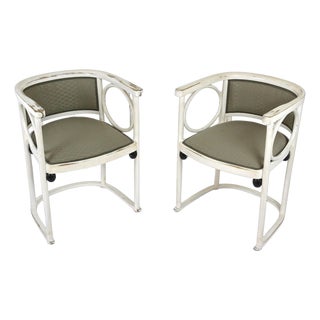 Antique Art Nouveau Armchairs by Josef Hoffmann, 1905, Set of 2 For Sale