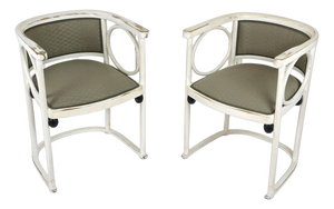 Antique Art Nouveau Armchairs by Josef Hoffmann, 1905, Set of 2