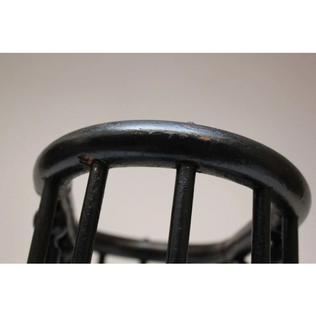 Arts and Crafts Stick and Ball Form Ebonized Umbrella Stand For Sale - Image 12 of 12