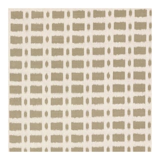 Schumacher X Veere Grenney Townline Road Fabric in Brown For Sale