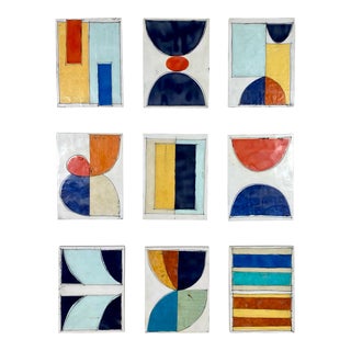 "The Good Life" - by Gina Cochran - Encaustic Mixed Media Installation - 9 Panels For Sale