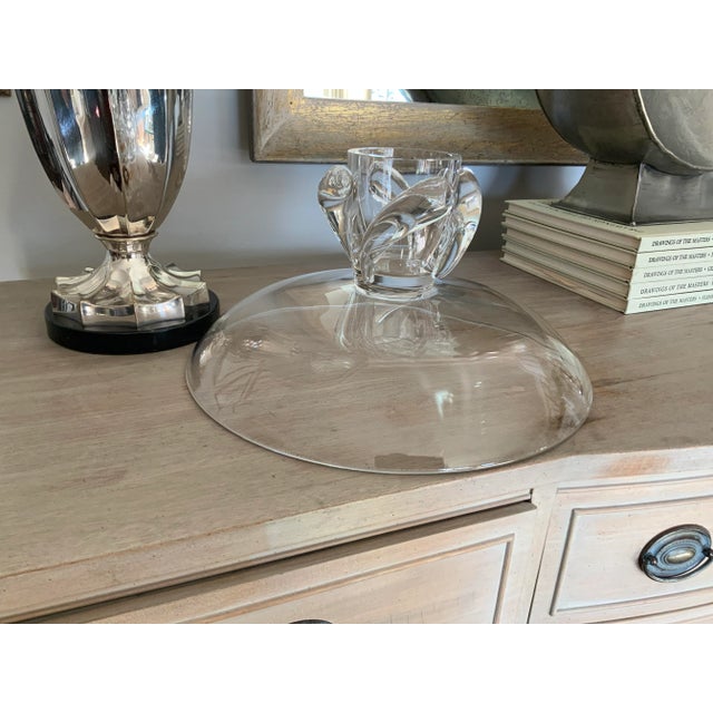 Metal Mid Century Steuben Footed Centerpiece Bowl For Sale - Image 7 of 8