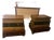 Pair of Vintage Hollywood Regency Trompe l'Oeil Stacked Book Side Tables With Drawers For Sale