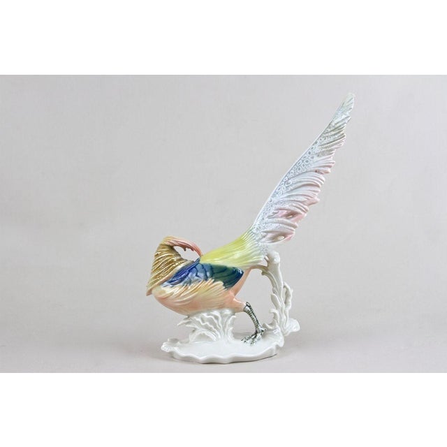 1920s Golden Pheasant Porcelain Figurine by F. Karl Ens, Germany, 1920s For Sale - Image 5 of 18