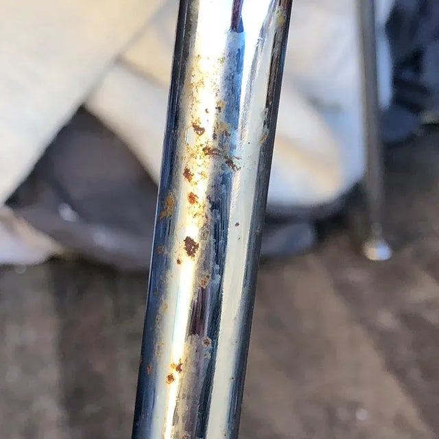 Metal Mid Century Modern j.g Furniture Blue Accent Chair For Sale - Image 7 of 10