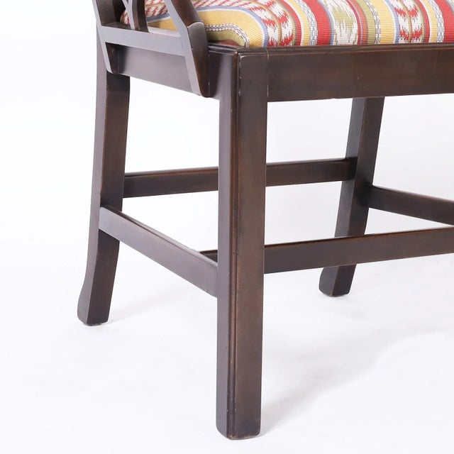 Set of Ten Chippendale Armchairs For Sale - Image 9 of 10