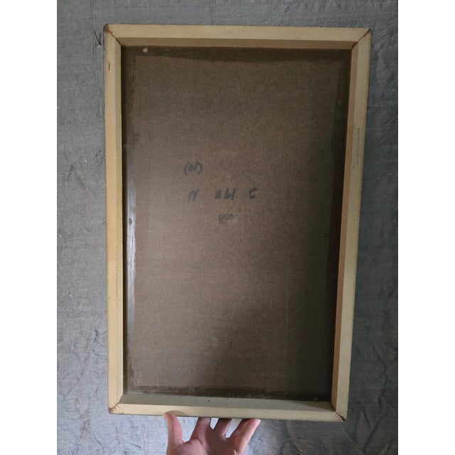 1990s Tamara De Lempicka Madame Boucard Wood Print Reproduction For Sale In Boston - Image 6 of 10