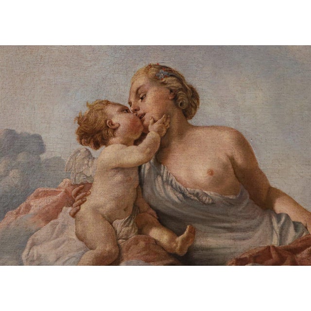 Noël Hallé, Venus and Cupid, 1760, Oil on Canvas For Sale - Image 6 of 16