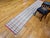 Vintage American Rag Runner, Handwoven Wool & Cotton, Indigo Stripe Pattern, 2x11 For Sale - Image 10 of 12