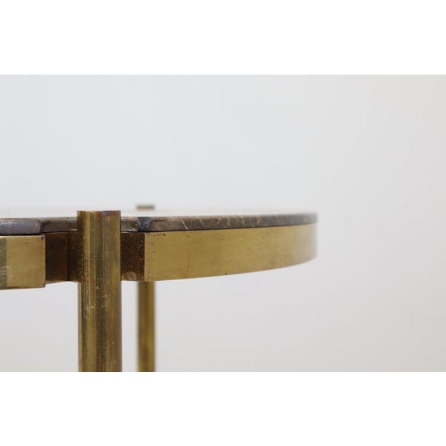 Metal Occasional Table in Emperador Marble by Osvaldo Borsani, 1960 For Sale - Image 7 of 15