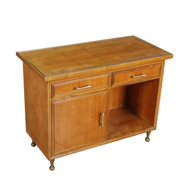 Small Wooden Sideboard, 1950s For Sale - Image 9 of 9