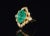 GIA certified 6.89CTS diamond & emerald 18K solid gold ring. This ring features a huge 6.28CT natural Colombian emerald in...