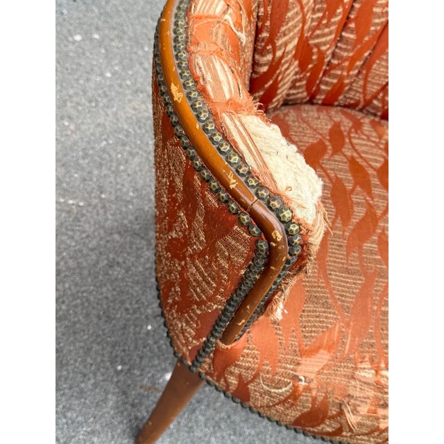 Petite Art Deco Channel Back Shell Chairs, Pair For Sale - Image 10 of 13