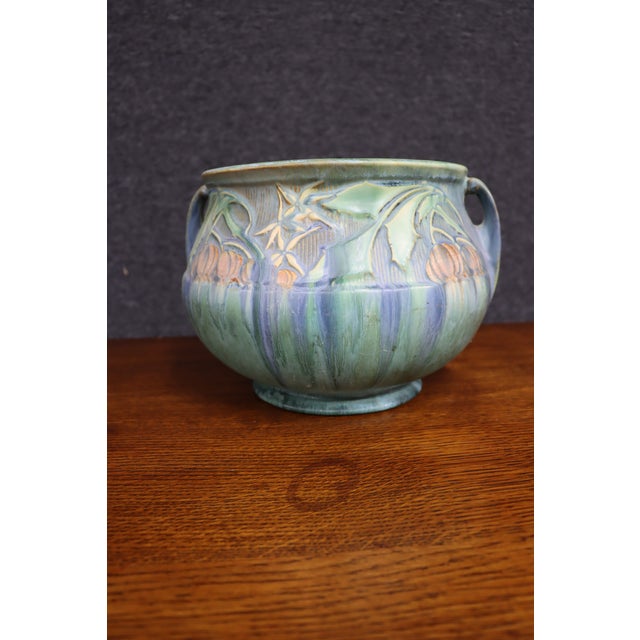 Roseville Pottery Baneda Jardiniere, Pattern 626-8 For Sale - Image 12 of 13