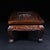 Chinese Vintage Chinese Huali Rosewood Carved "Double Dragons & Longevity" Kang Table / Display Stand For Sale - Image 3 of 10