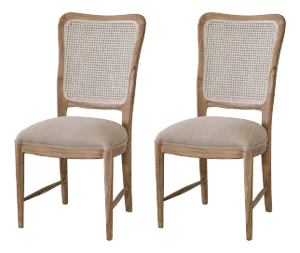 Modern French Dining Chairs - Set of 2