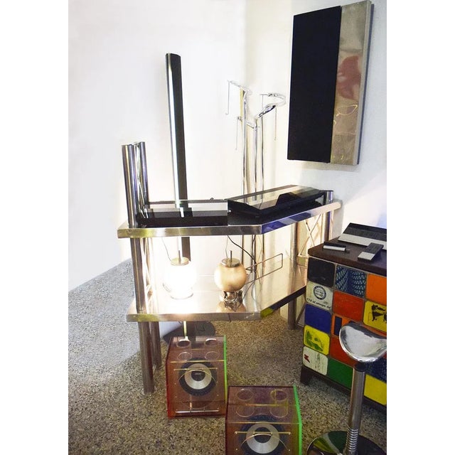 Steel Console Table, Italy, 1970s For Sale - Image 12 of 13