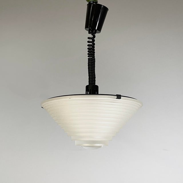 Italian Modern Egina Pendant in Glass by Angelo Mangiarotti for Artemide, 1970s For Sale - Image 3 of 15