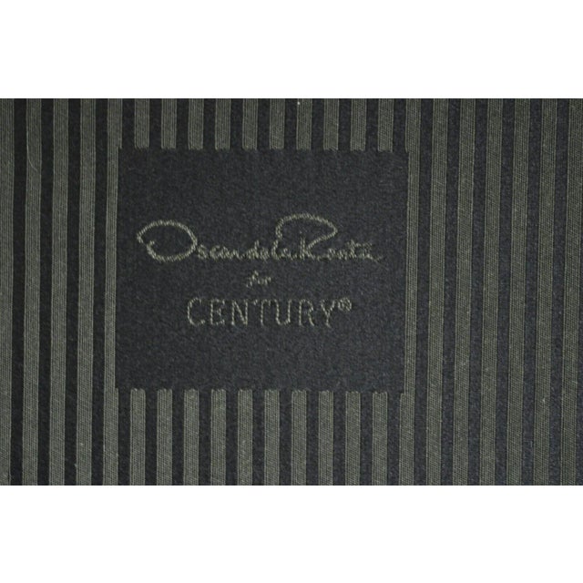 Late 20th Century Oscar De La Renta Home Century Furniture Italian Neoclassical Style Armchair For Sale - Image 4 of 12