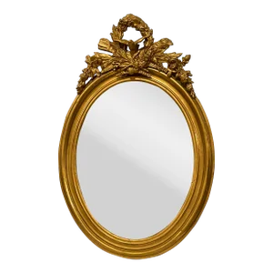 Mid 19th Century Louis XVI Oval Mirror