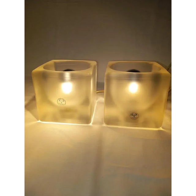 Glass Table Lamps from Peill and Putzler, Set of 2 For Sale - Image 7 of 10