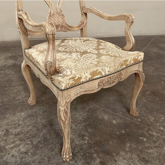 Antique Liegoise Louis XIV Armchairs in Stripped Oak For Sale - Image 16 of 16
