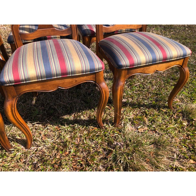 French Country Provincial Ethan Allen Dining Room Set 9 Pieces Chairish