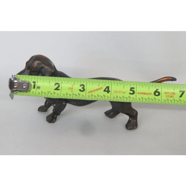 Buxtehude Dachshund Metal Dog Standing Figurine 4703b For Sale - Image 11 of 11