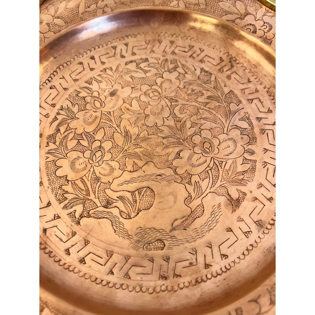 Early 20th Century Mixed Metal Scholar’s Stone Lotus Tray - Styled After Tony Duquette & James Mont For Sale - Image 9 of 12