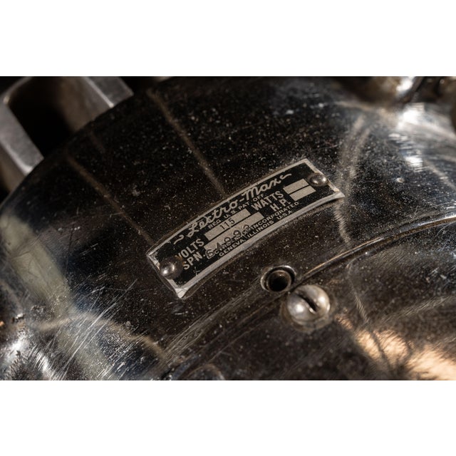 1940s Electro-Max Industrial Pedestal Floor Fan For Sale - Image 9 of 9