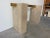 Postmodern Italian Postmodern Guy Barker for Ello Travertine and Brass Console / Sold For Sale - Image 3 of 11