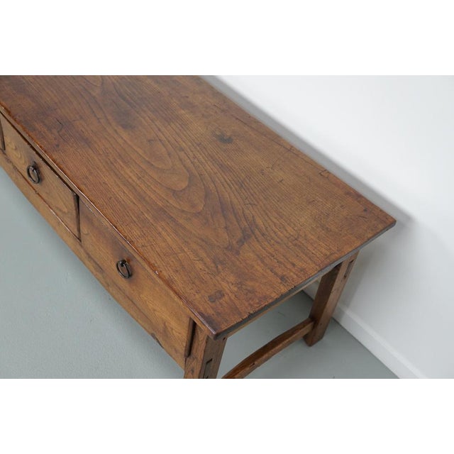 Spanish 18th Century Farmhouse Coffee Table in Chestnut For Sale - Image 4 of 16