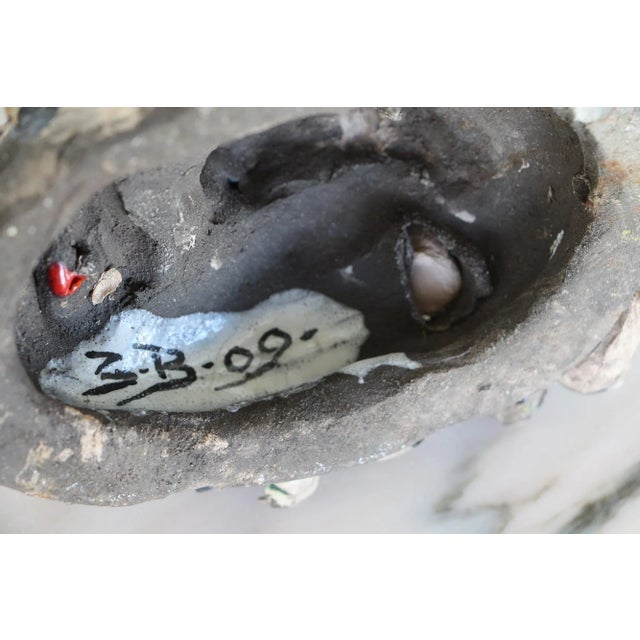 Mid-Century Modern Vintage Demon Face, Studio Pottery, Glazed Earthenware For Sale - Image 12 of 13